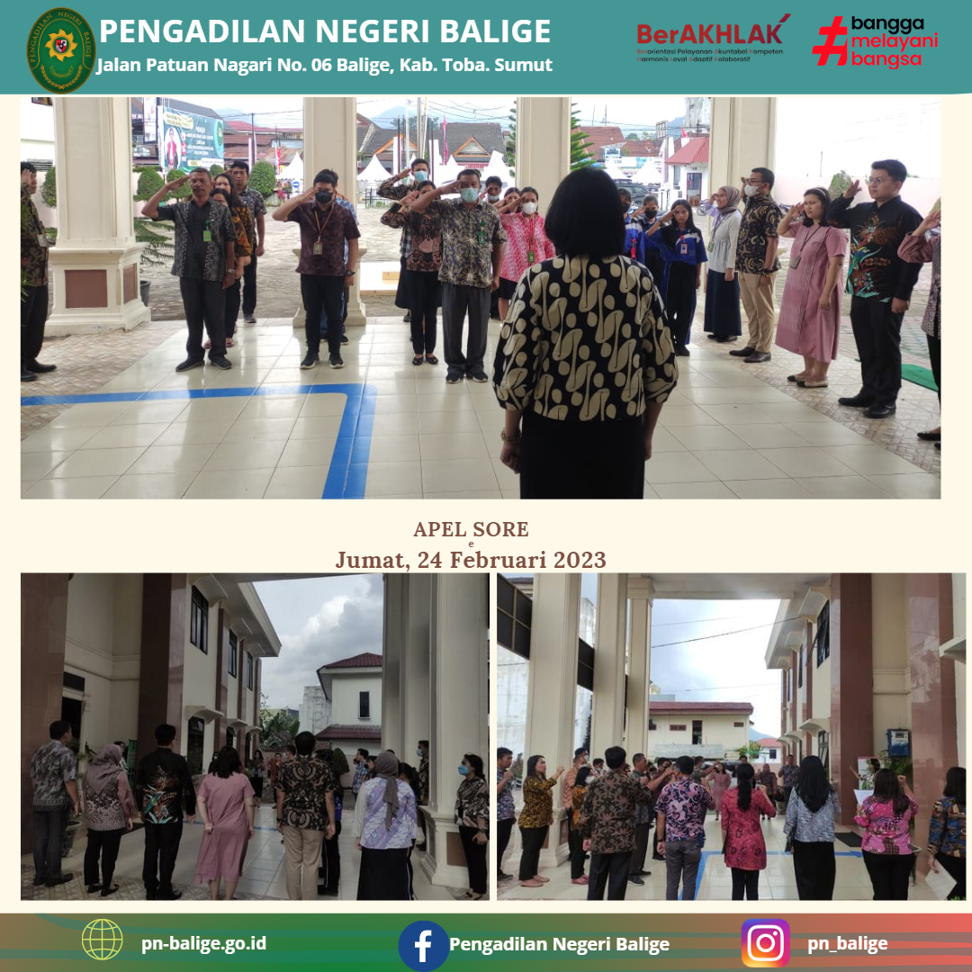 APEL SORE 24 FEBRUARI 2023